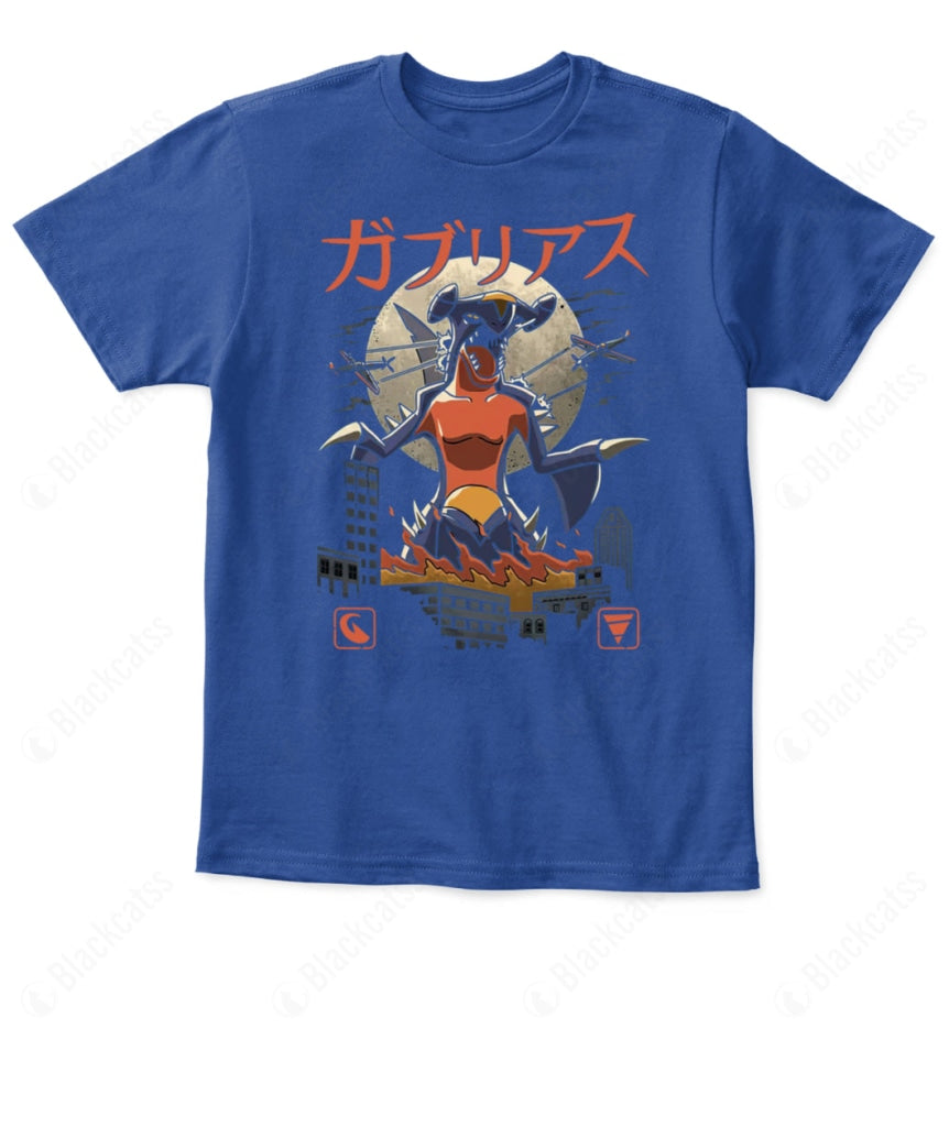 PKM Garchomp Dragon Kaiju Kid Custom Graphic T-Shirt