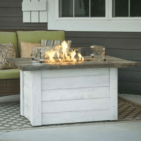 The Outdoor GreatRoom Alcott Rectangular Gas Fire Pit Table ALC-1224