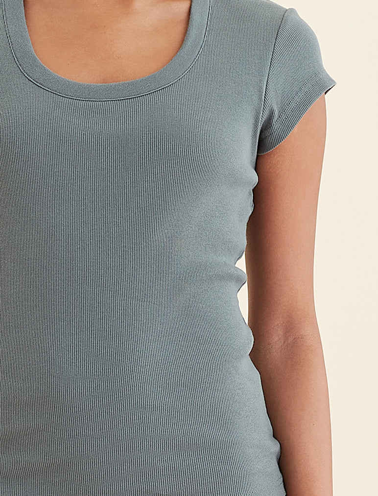 Milla Rib Shelf Bra Tee - Buy 2 for $70