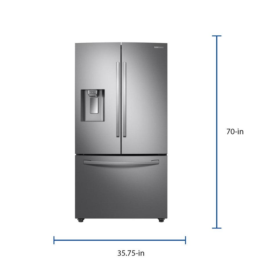 Samsung 28-cu ft French Door Refrigerator with Dual Ice Maker (Fingerprint-Resistant Stainless Steel) ENERGY STAR