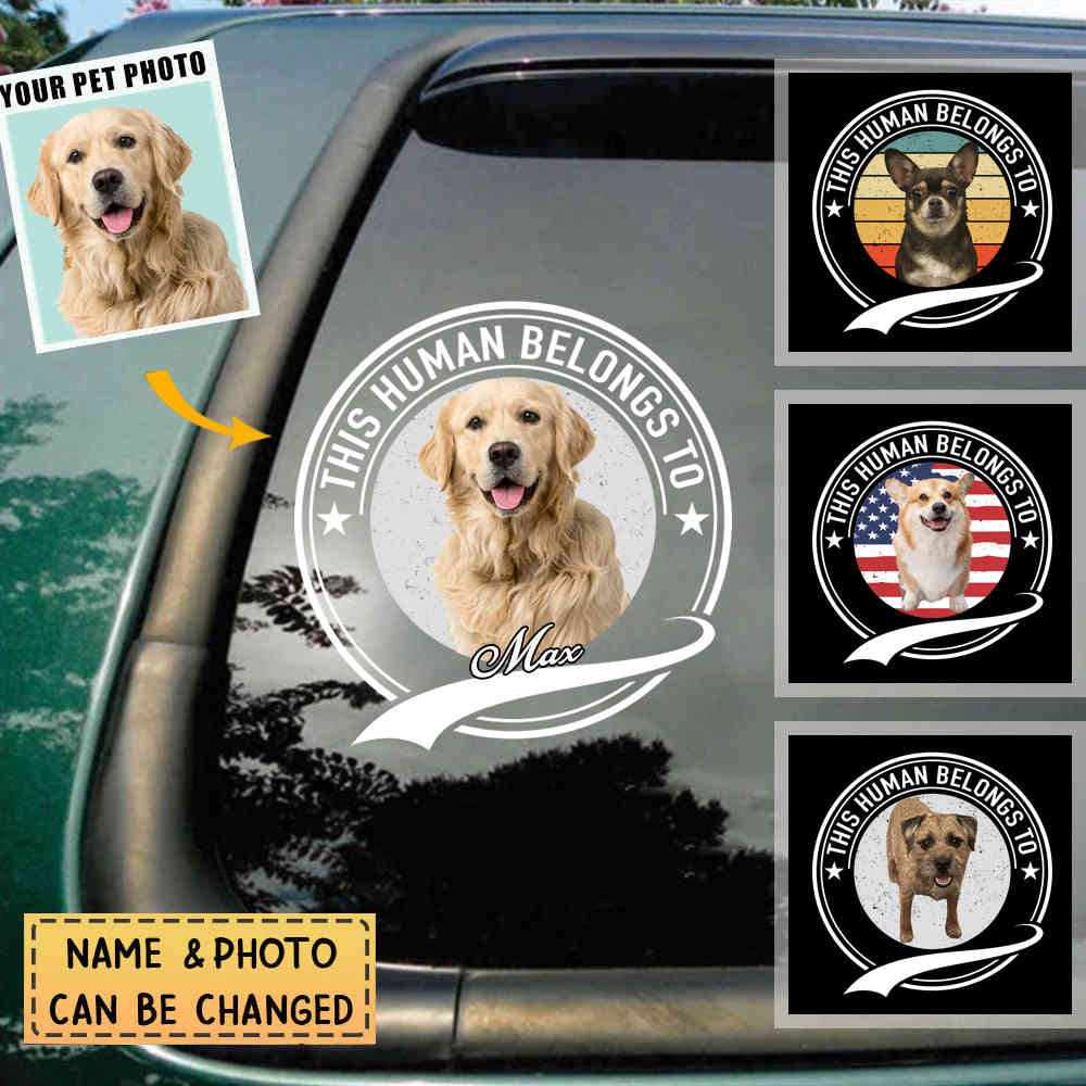 Personalized Custom Photo Dog Cat Pet Decal for Vehicles and More