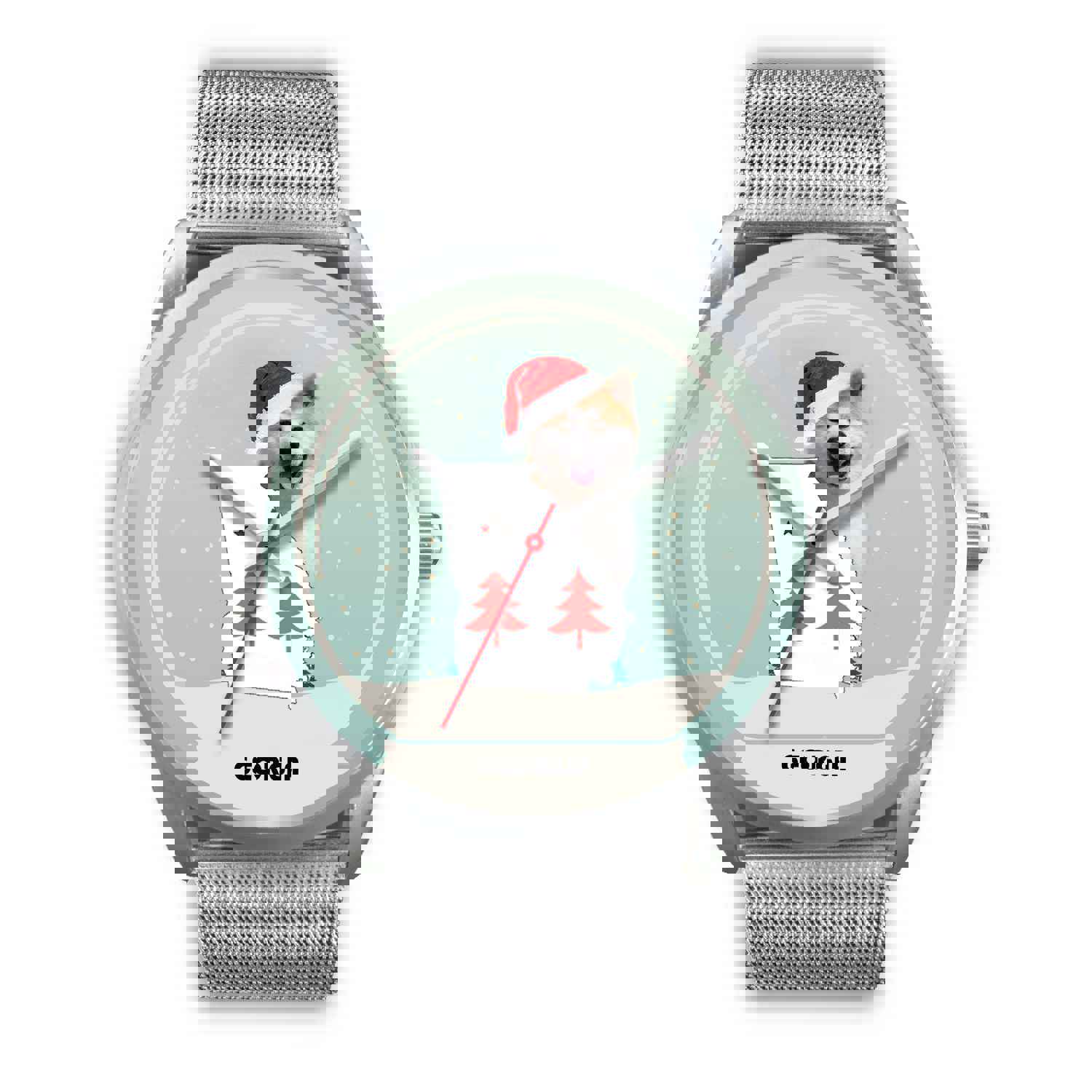 Akita Dog Georgia Christmas Special Wrist Watch