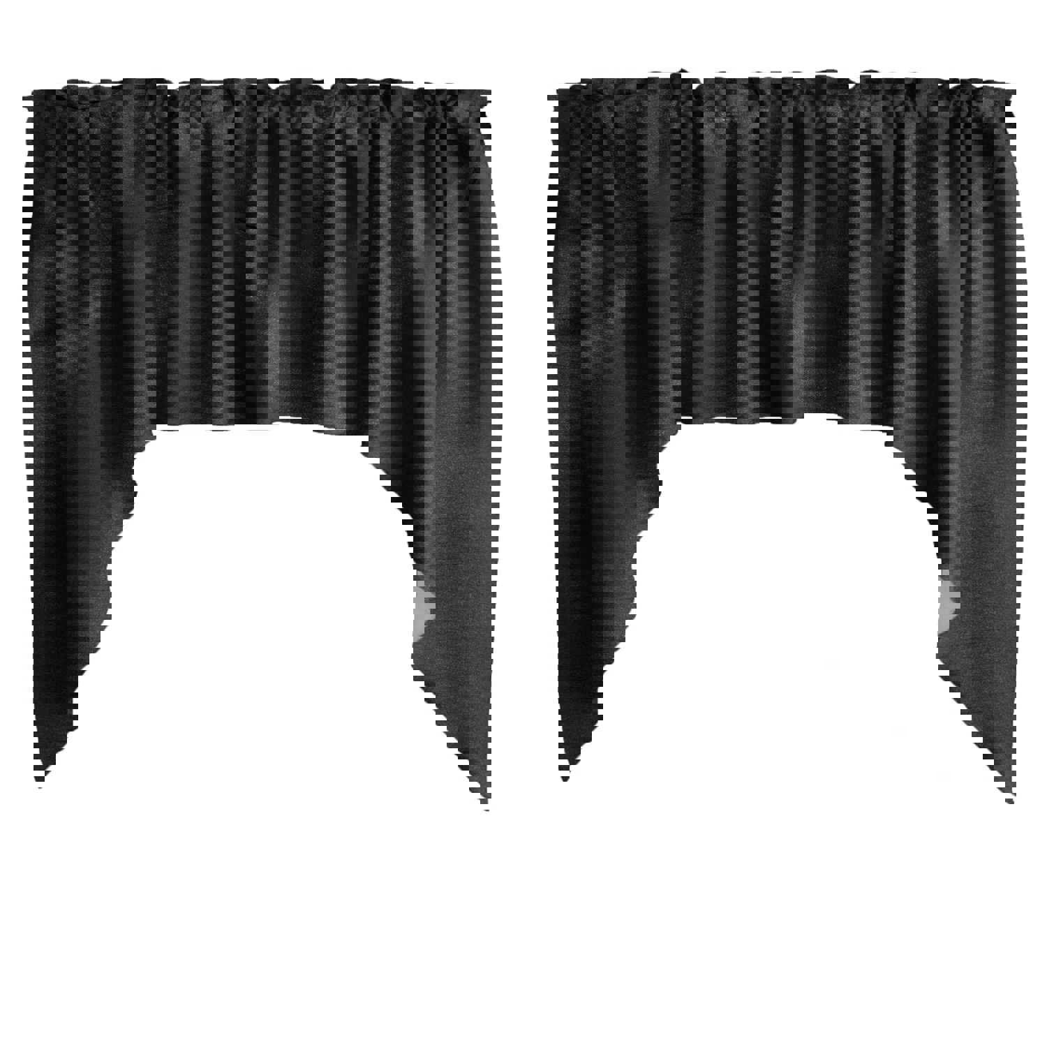 Faux Silk Solid Dupioni Swag Window Valance - 72" Wide / 36" Tall