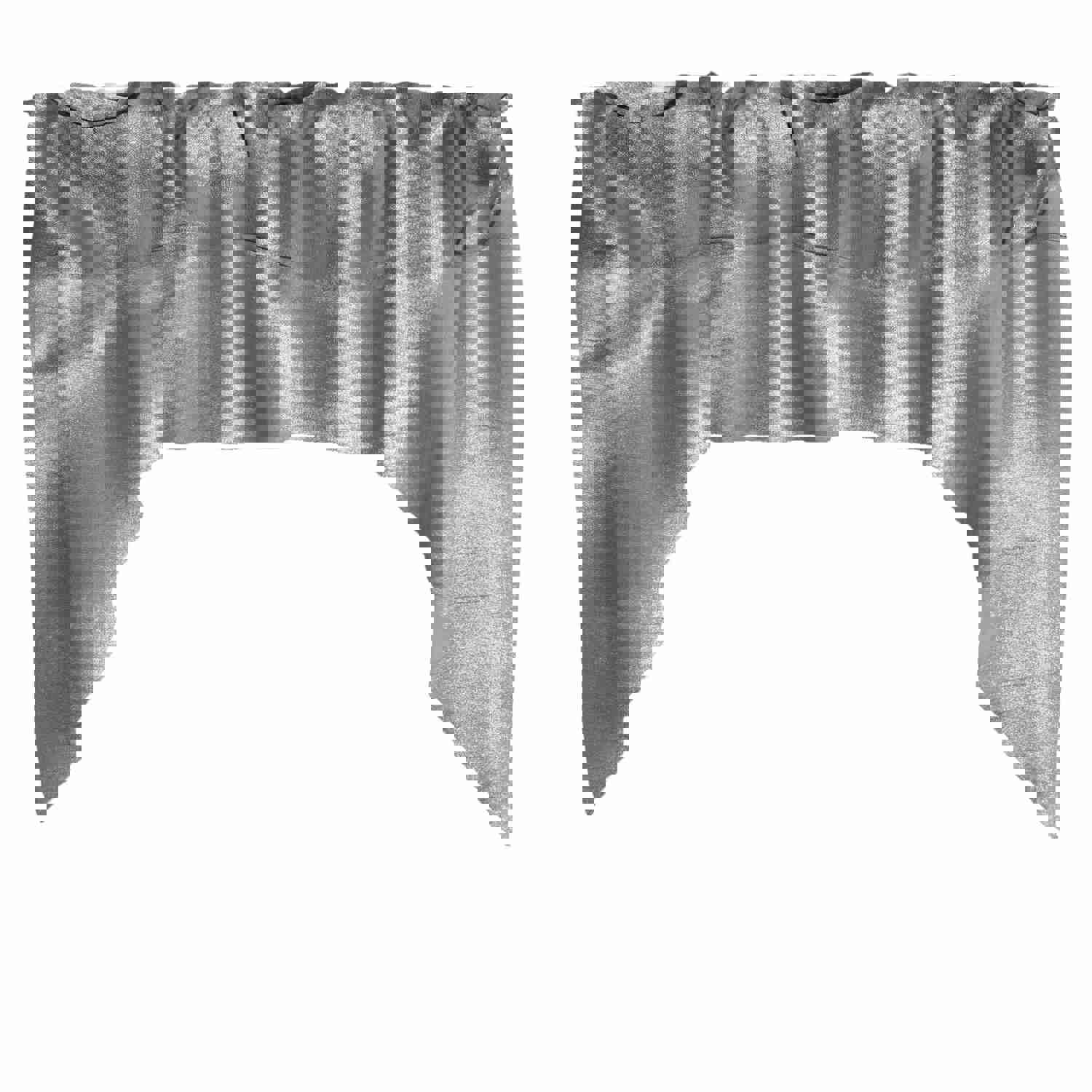 Faux Silk Solid Dupioni Swag Window Valance - 72" Wide / 36" Tall