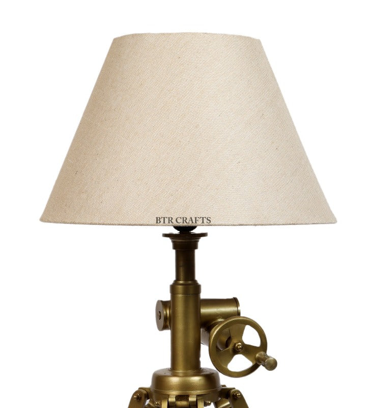 BTR CRAFTS Vintage Tripod Table Lamp with Adjustable Stand - Rustic Home Decor