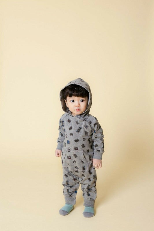 Musician Cotton Hoodie Romper - Soft and Comfortable 100% Cotton