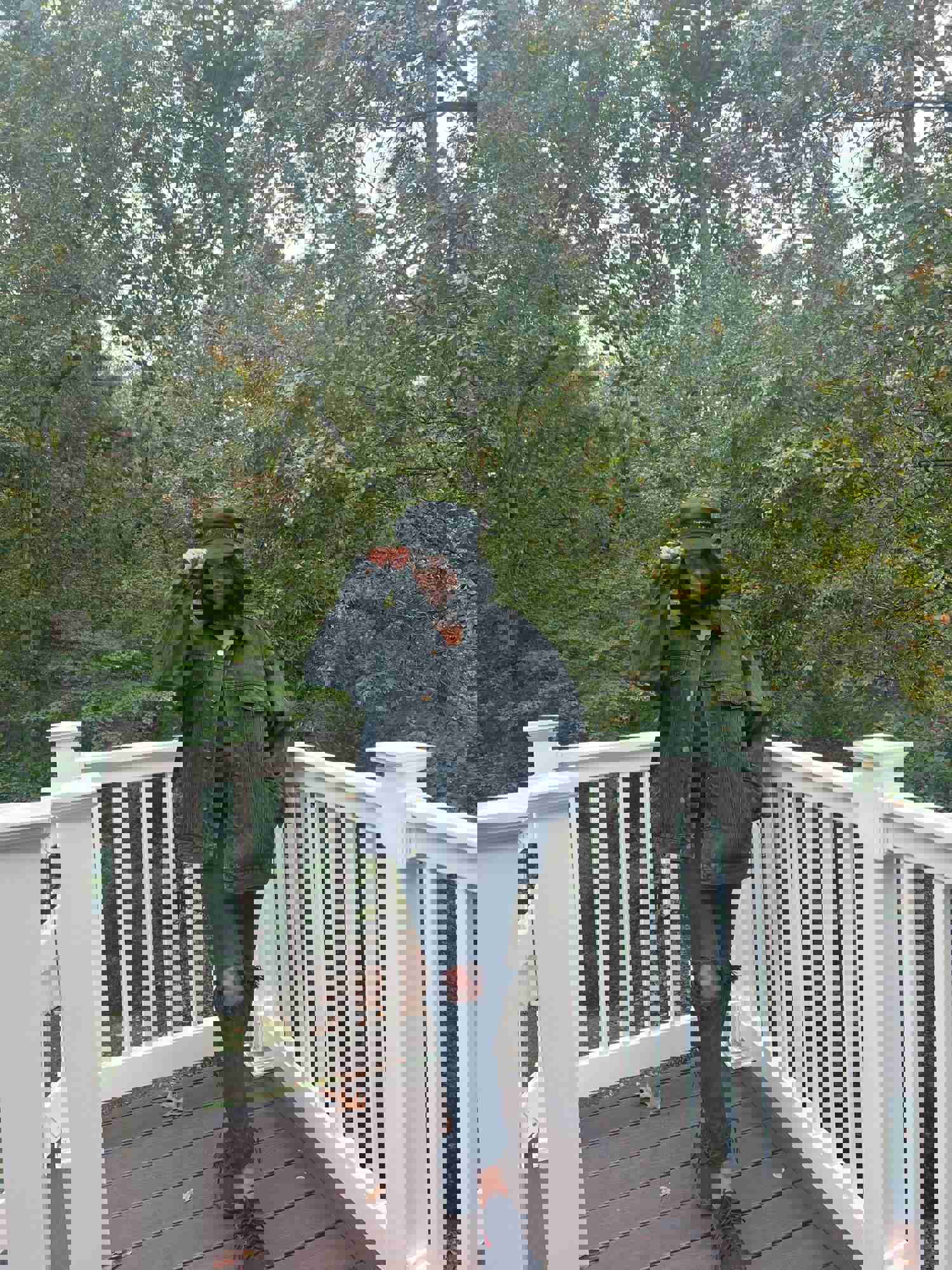 90s Black Denim Beauty and the Beast Jacket - XL