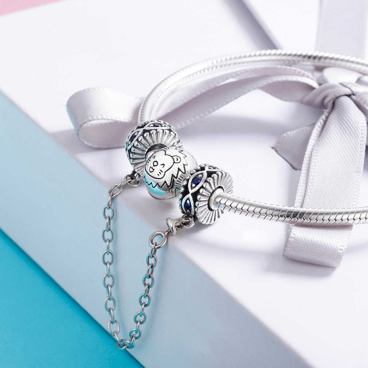 Sterling 925 Silver Eye Charm Pendant for Pandora & European Bracelets