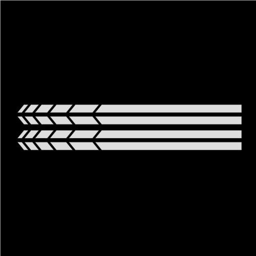 HotMeiNi Car Sticker 2sets4pcs Rearview Mirror Side Decal Stripe Vinyl Truck Vehicle Body Accessories