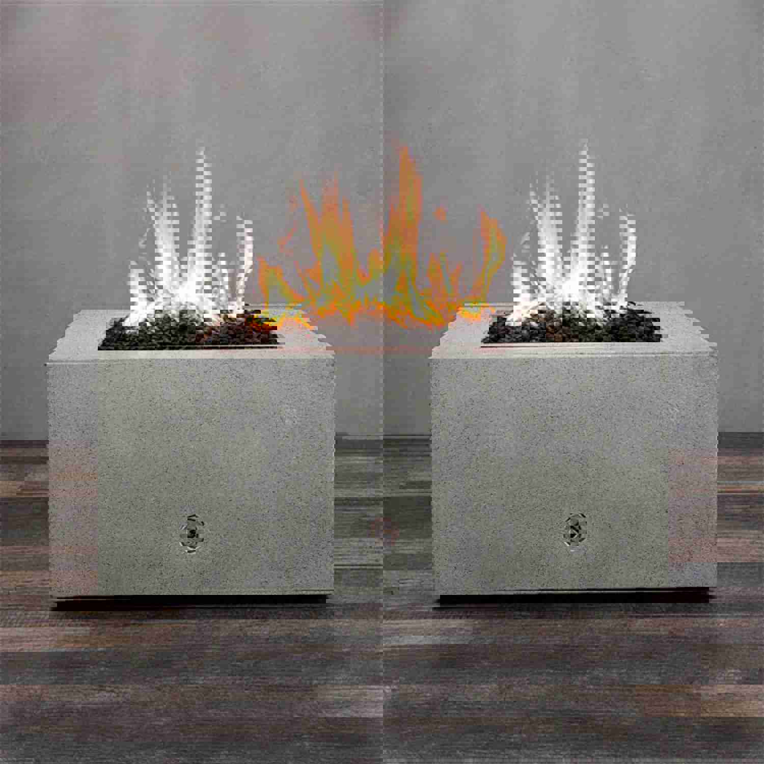 Starfire Designs Rustic Gravity 36 Square Concrete Gas Fire Pit