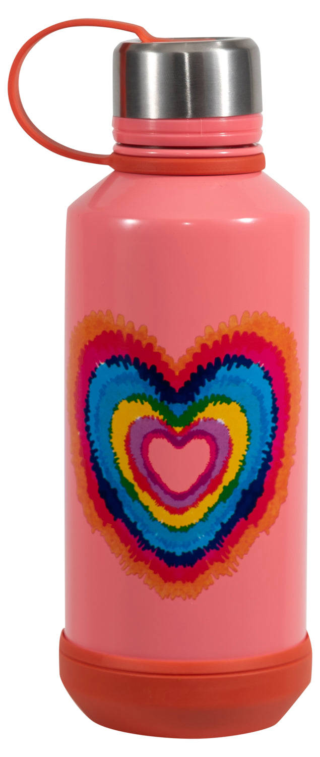 COOL GEAR 4-Pack 16 oz Stainless Steel Vacuum Insulated Water Bottle with Twist Off Cap & Finger Loop Carry