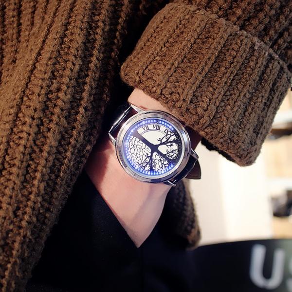 Creative Minimalist Tree Of Life Touch Screen Waterproof LED Watch