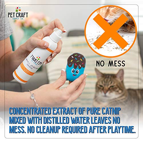 Premium All Natural Catnip Spray for Cats - 8oz USA Grown & Harvested