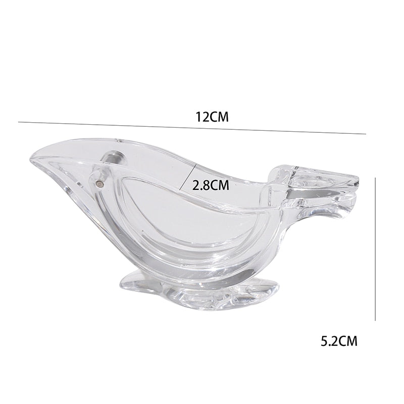 Bird Shape Acrylic Manual Lemon Juicer for Kitchen & Bar Use