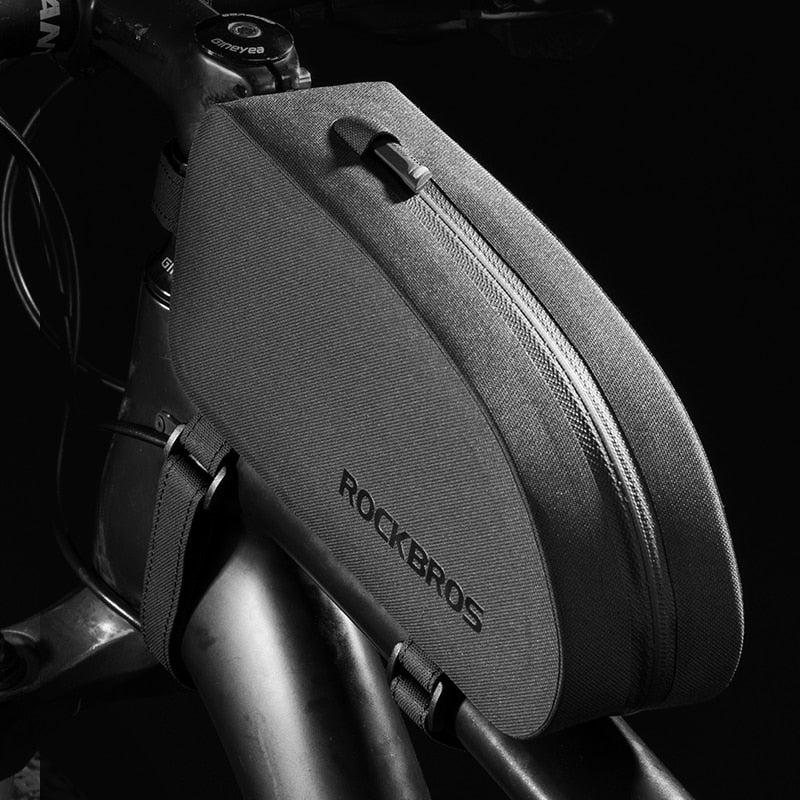 ROCKBROS Waterproof Bicycle Frame Bag for MTB & Road Bikes - Large Capacity Front Top Tube Pannier