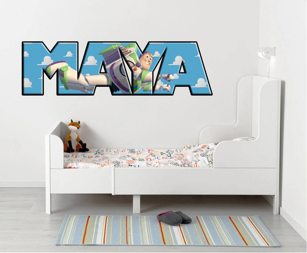 Toy Story Kids Personalized Custom Name Wall Sticker Decal WP90