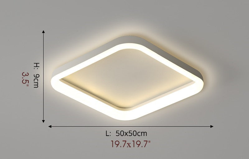 MIRODEMI® Square LED Ceiling Lamp - Minimalist Lighting for Bedroom, Kitchen & Dining Room