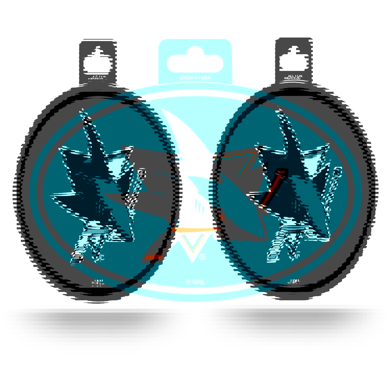 San Jose Sharks Oval Decal Full Color Sticker - 3.75 x 5.75 Inches - Officially Licensed