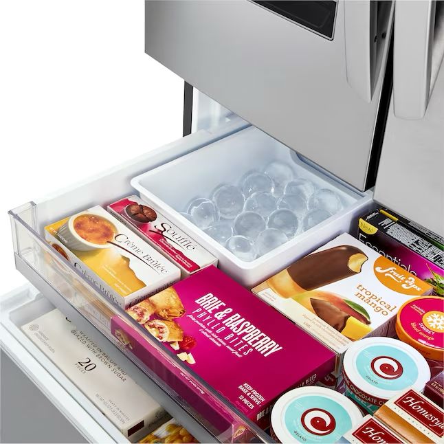 LG Craft Ice Smart WiFi Enabled 27.8-cu ft 4-Door French Door Refrigerator with Dual Ice Maker
