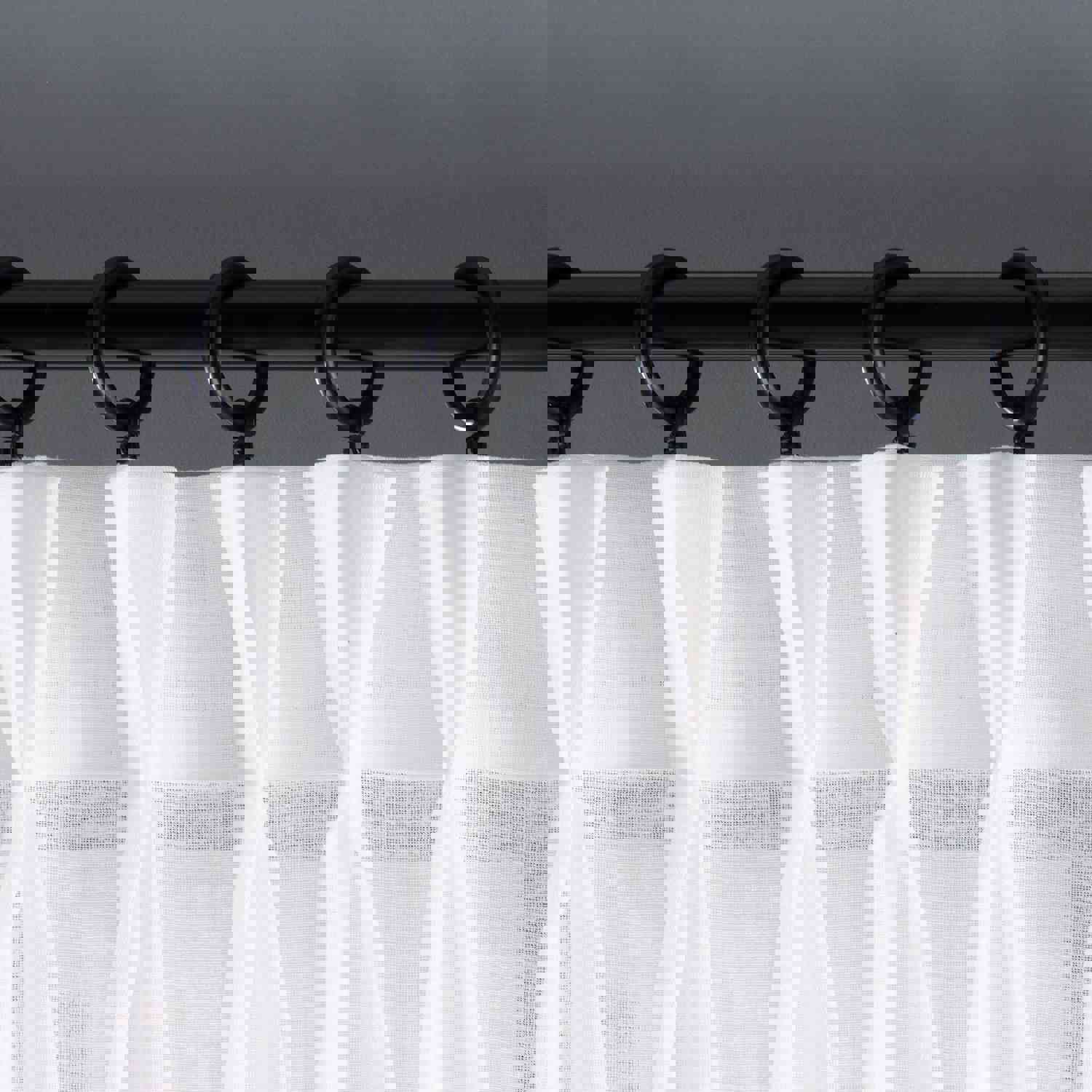 Double French Pleated 100% Handmade Custom Linen Sheer Curtain