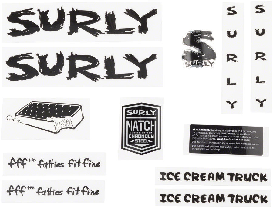 Surly Ice Cream Truck Frame Decal Set