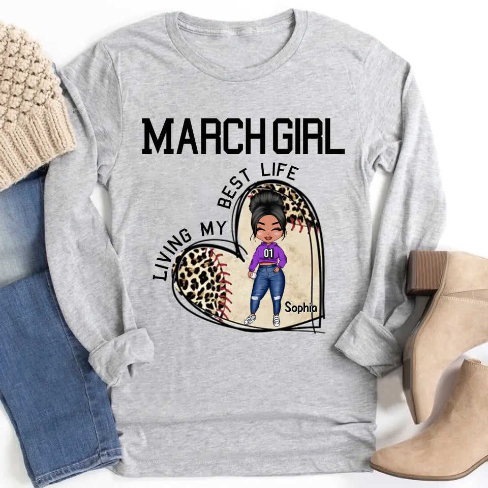 March Birthday Shirt - Custom Birthday Gift for Queens Born in March