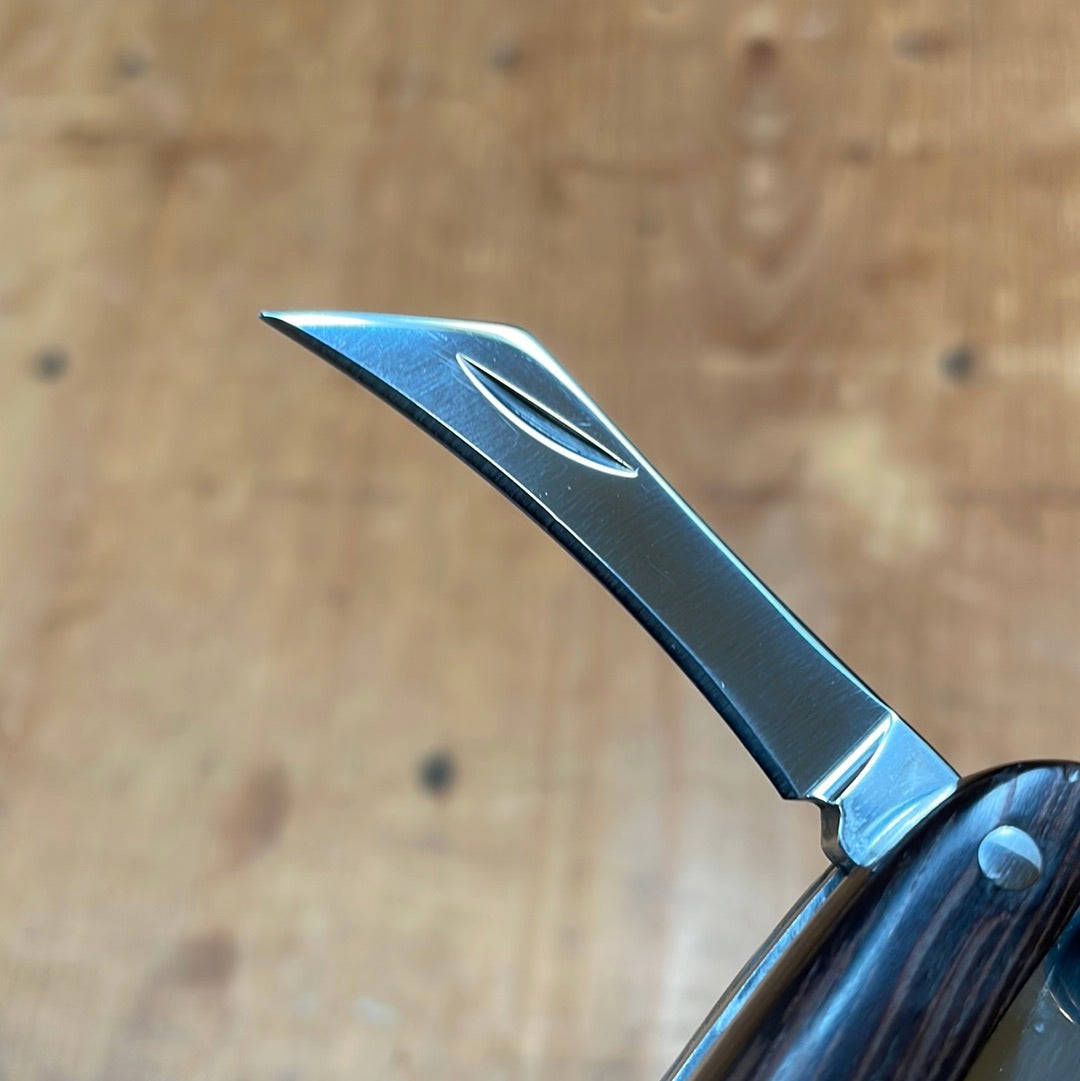 Premium Italian Sommelier Corkscrew with Oak/Wenge Handle - Professional Wine Bottle Opener