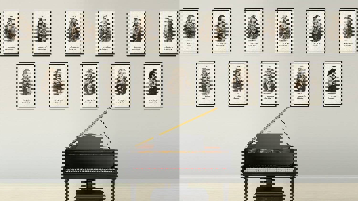 Schumann Musician Canvas Print Pictures Frames for Music Lovers