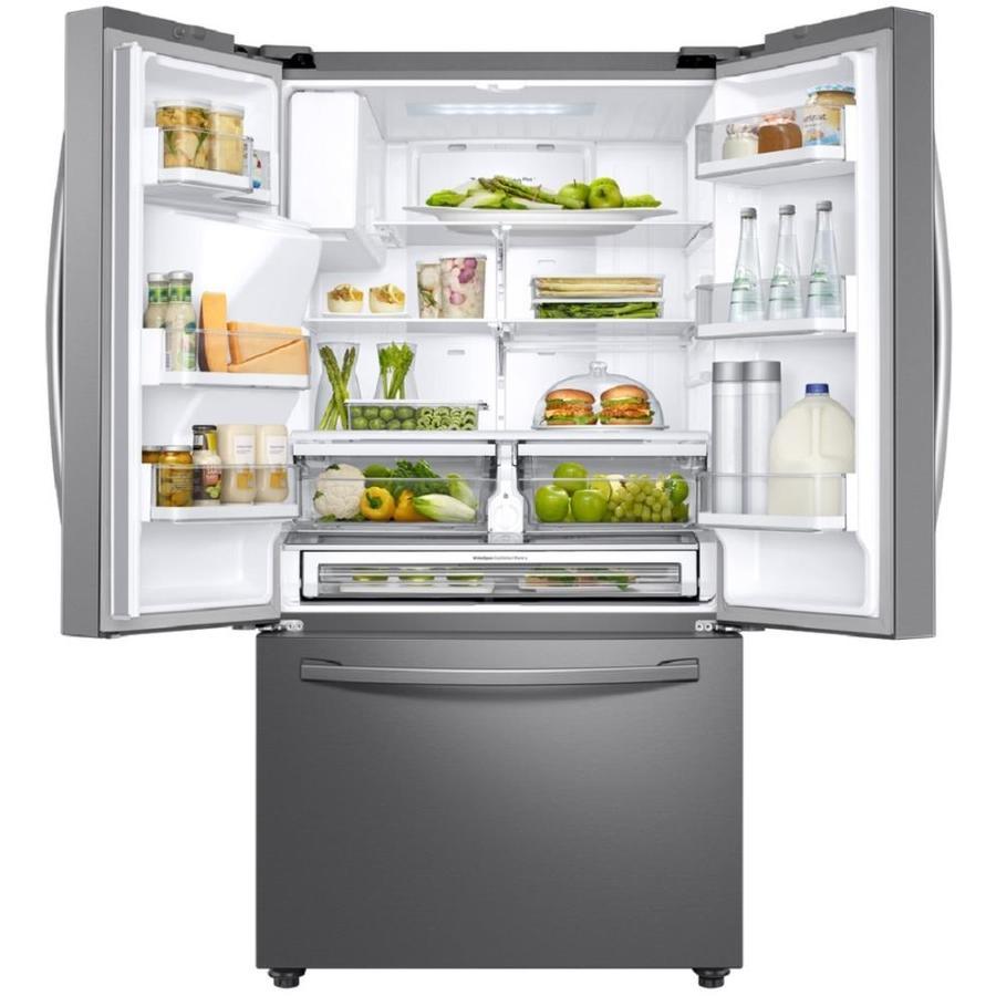 Samsung 28-cu ft French Door Refrigerator with Dual Ice Maker (Fingerprint-Resistant Stainless Steel) ENERGY STAR