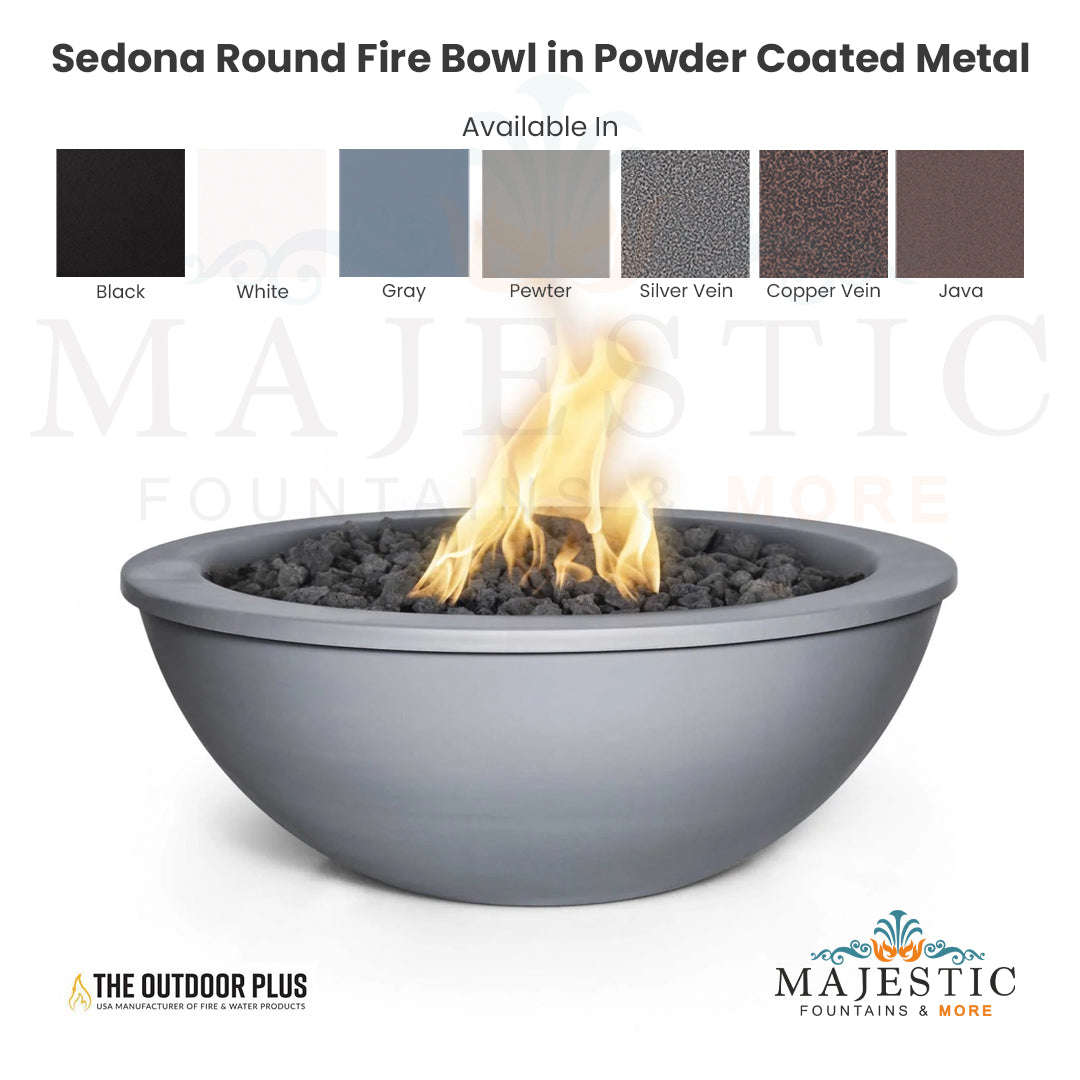Outdoor Plus Sedona Round Fire Bowl with Free Cover