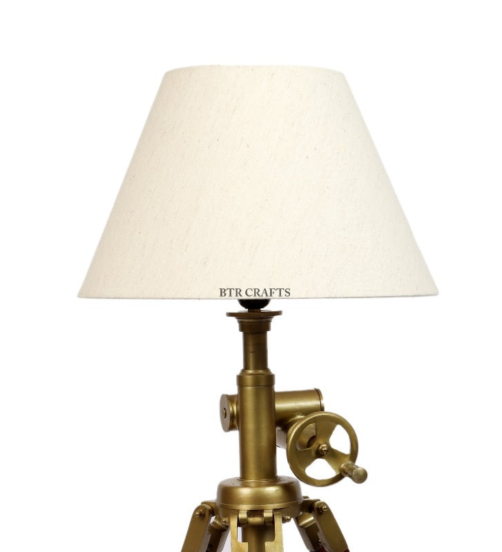 BTR CRAFTS Vintage Tripod Table Lamp with Adjustable Stand - Rustic Home Decor