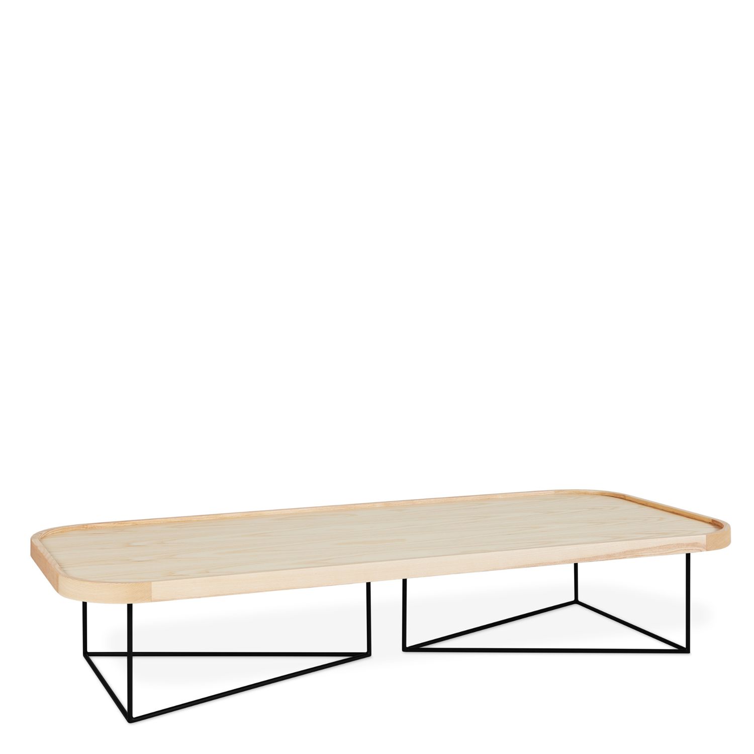 Porter Rectangular Coffee Table - Modern Design with Metal Base