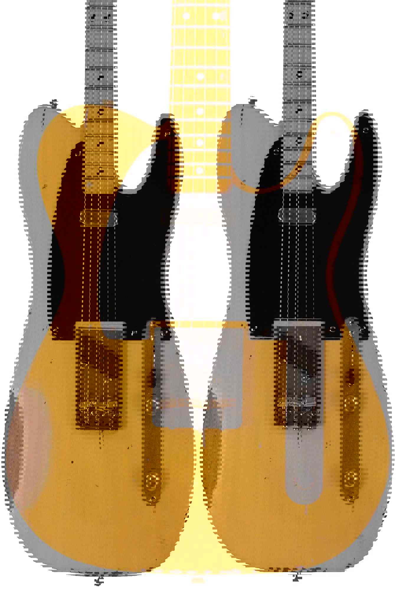 Nash T-52 Guitar, Butterscotch Blonde, Boat Neck, Medium Aging