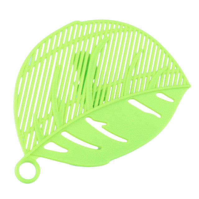 2016 Hot Sale Durable Leaf Shape Rice Strainer Sieve for Kitchen