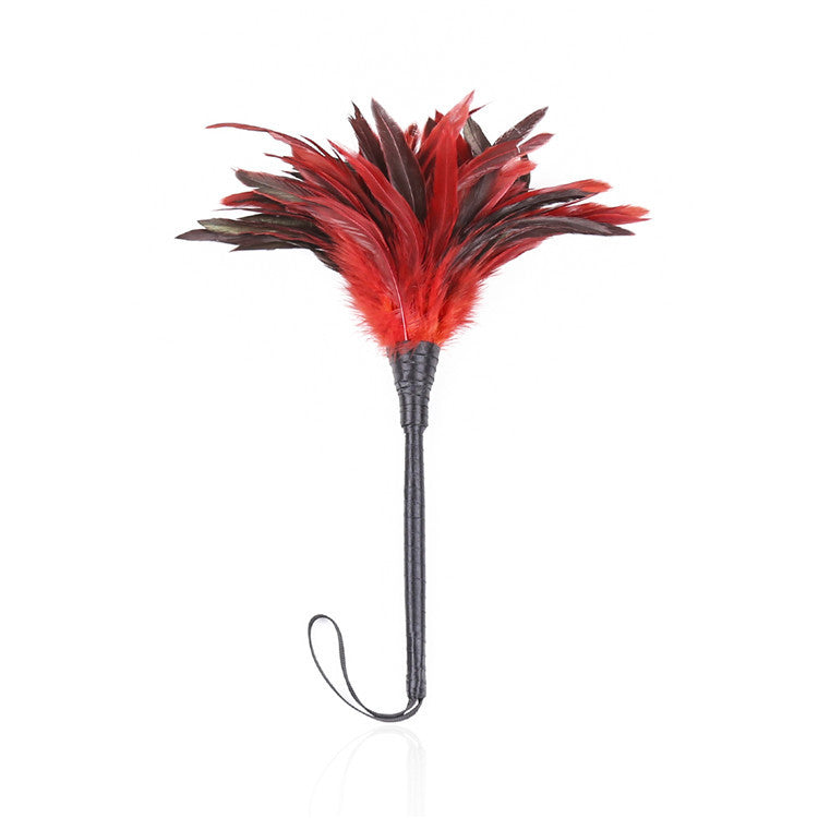 Couple Bed Tease Game Red Chicken Feather Tickling Toy