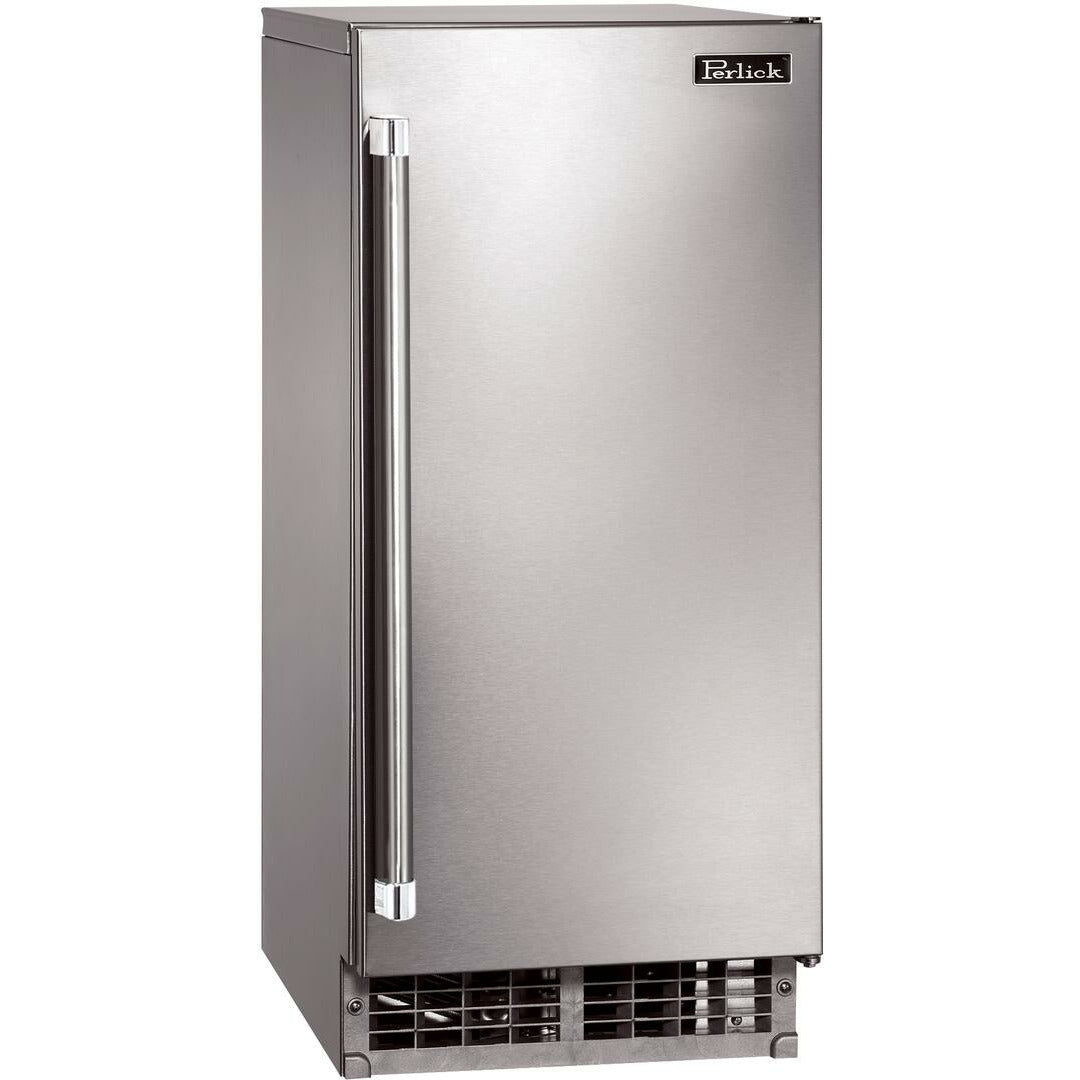Perlick 15 Cubelet Ice Maker with Soft Compacted Ice, Stainless Steel Door - H80CIMS