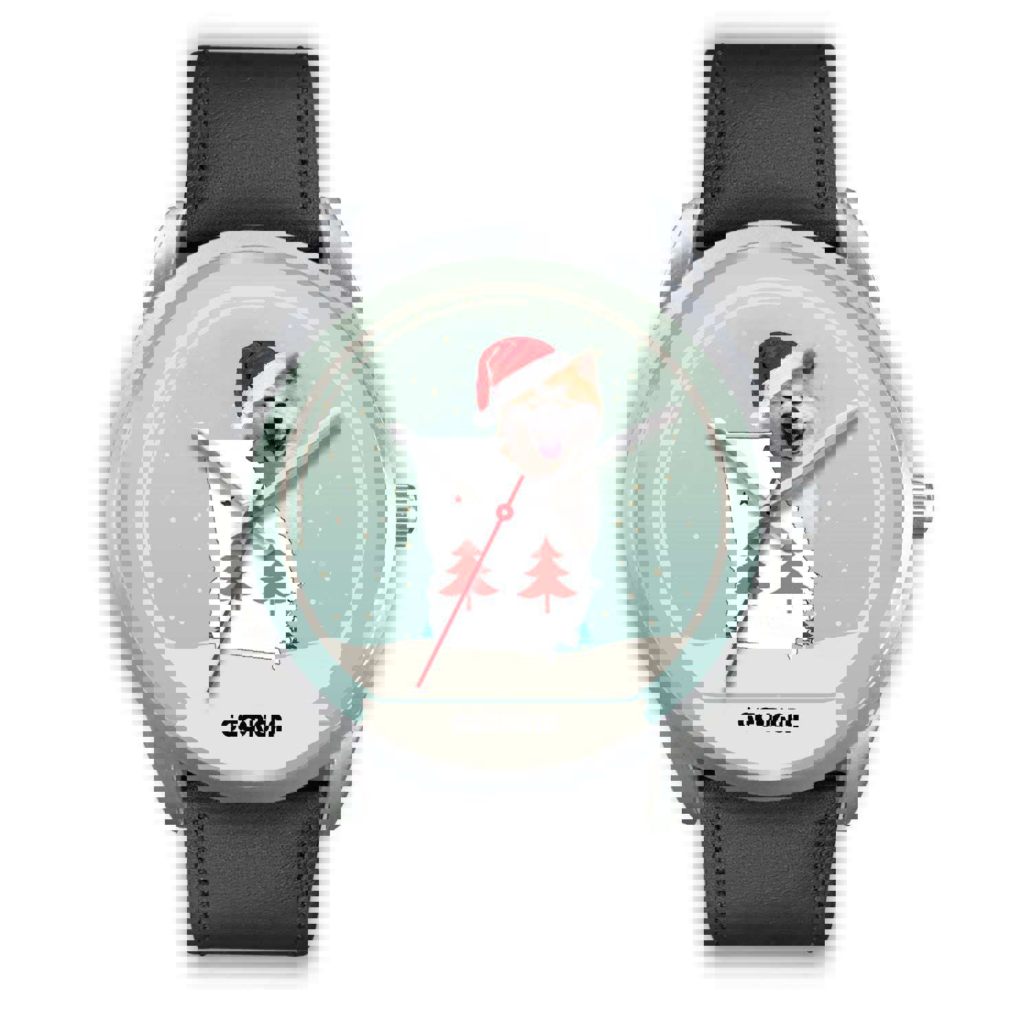 Akita Dog Georgia Christmas Special Wrist Watch