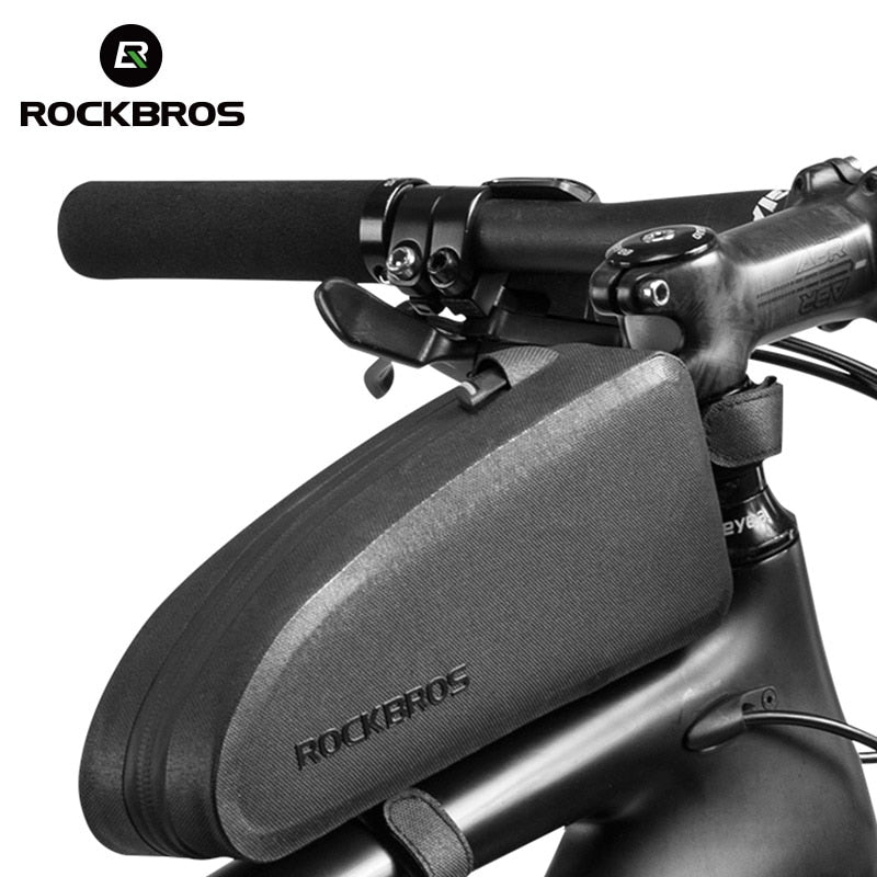 ROCKBROS Waterproof Bicycle Frame Bag for MTB & Road Bikes - Large Capacity Front Top Tube Pannier