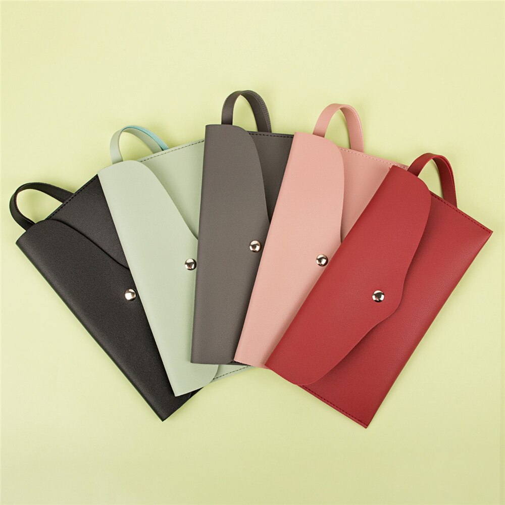 Portable Envelope PU Makeup Brushes Bag for Beauty Cosmetics Tools