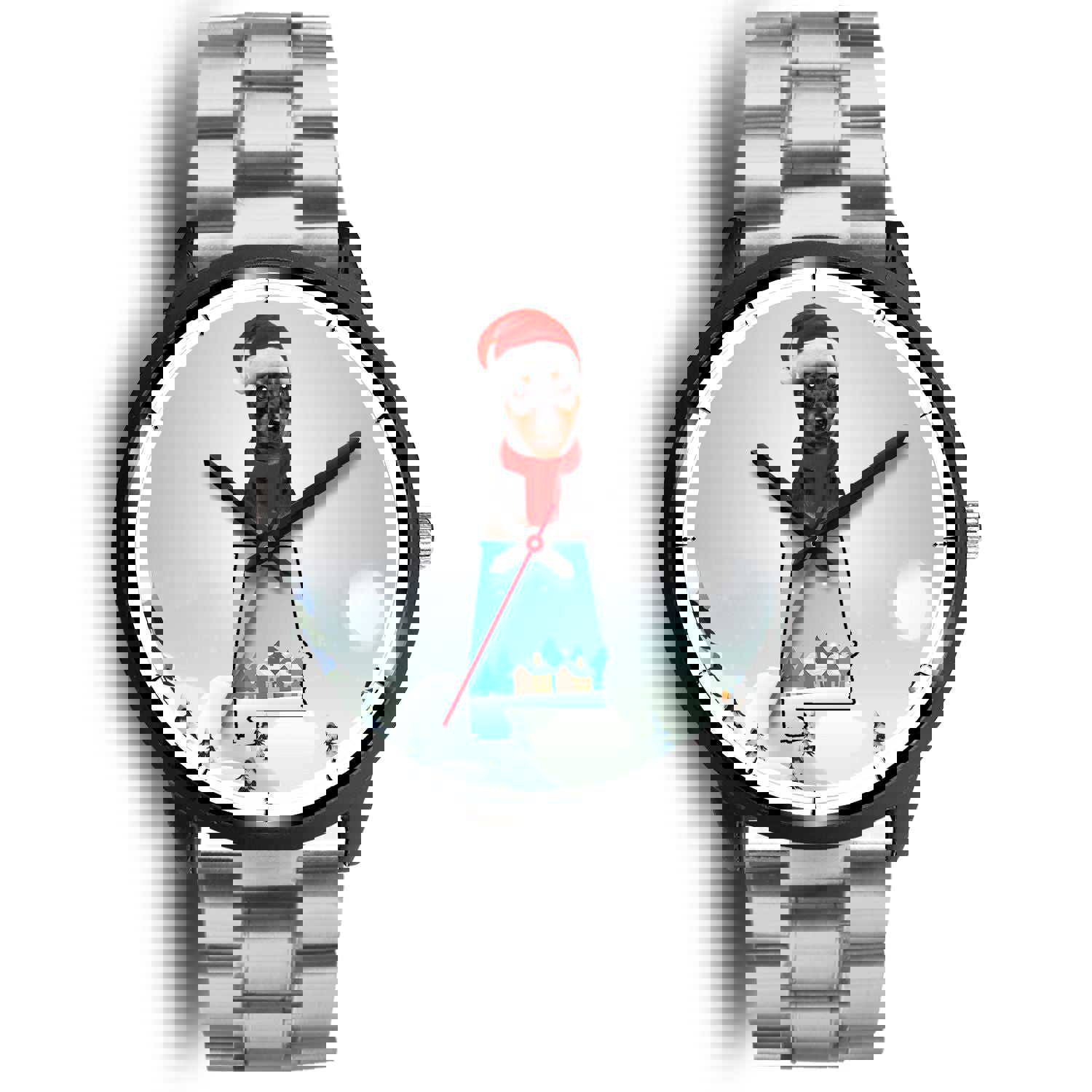 Miniature Pinscher Alabama Christmas Special Wrist Watch