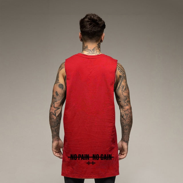 Muscleguys Men's Fitness Tank Top - Gym Workout Sleeveless Shirt with Extended Cut Armholes