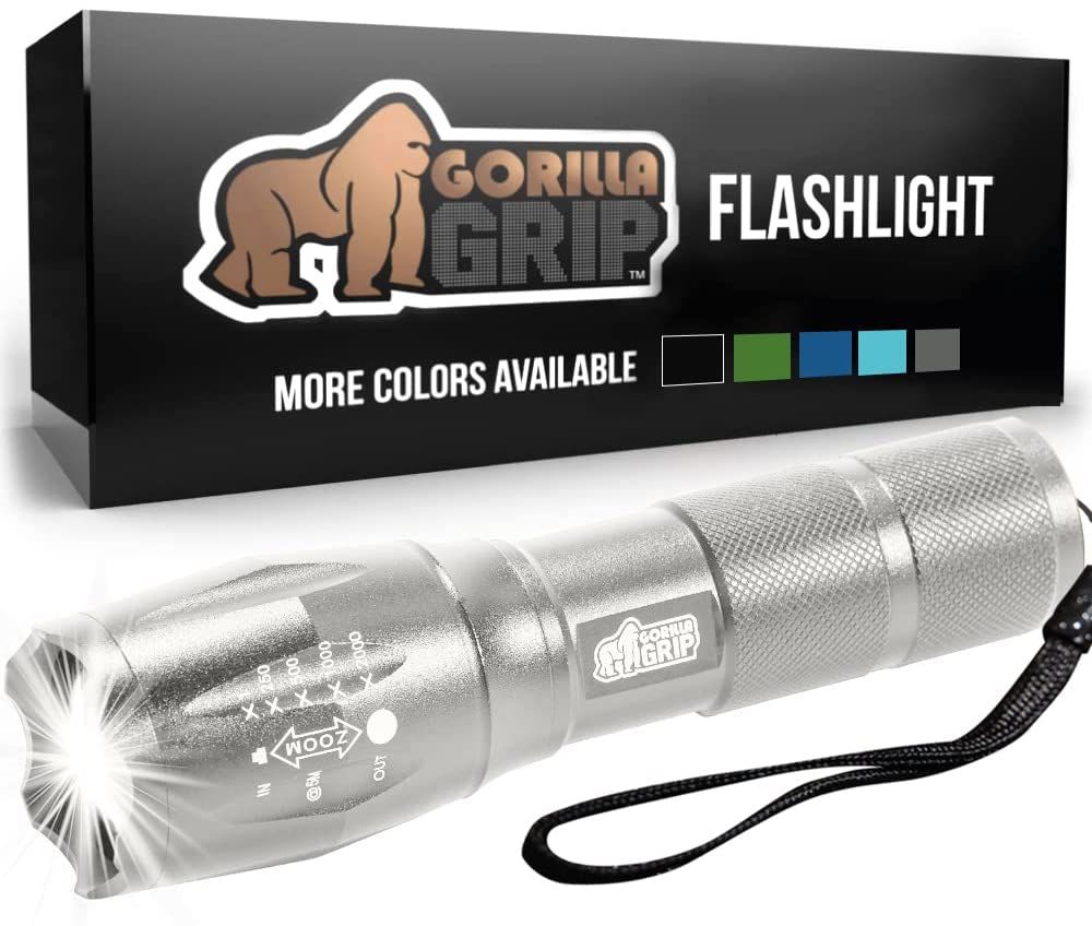 2 Pack Tactical Handheld LED Flashlight - Ultra Bright 5 Mode, Long Lasting, Water Resistant, High Lumen (750 FT Zoom), Ideal for Camping & Outdoor Activities
