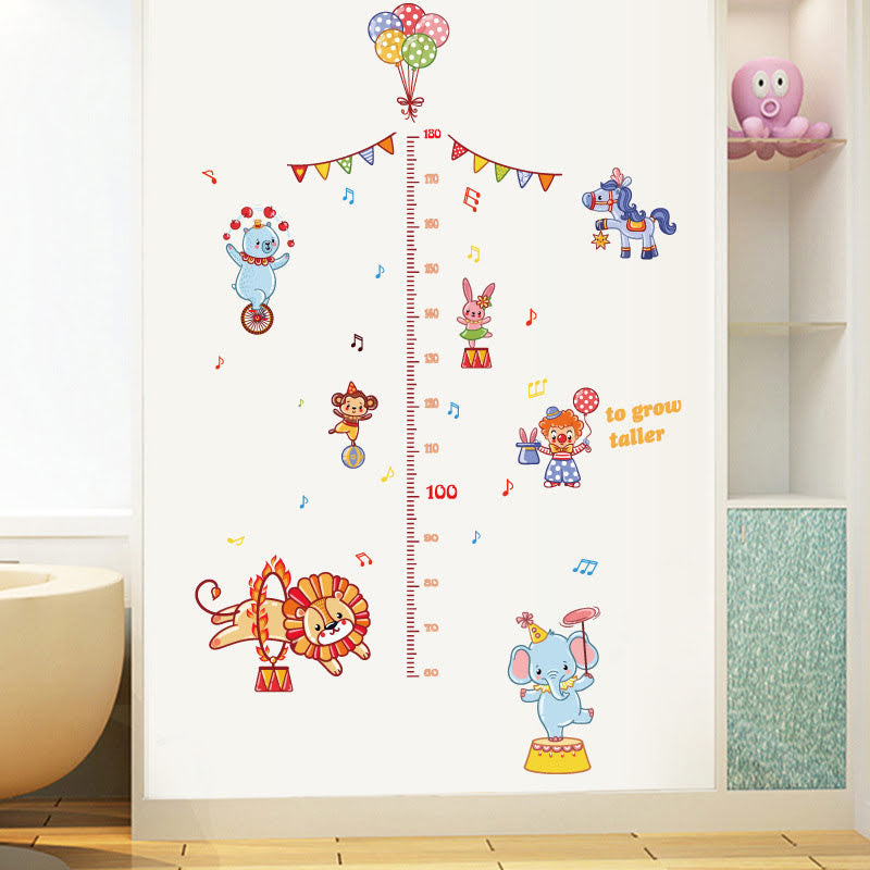 Decal Mile Height Chart - Kids Growth Measure Wall Stickers for Nursery and Classroom