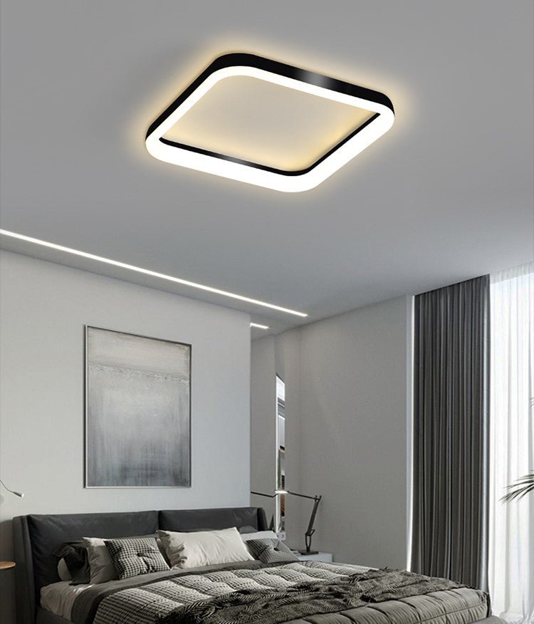 MIRODEMI® Square LED Ceiling Lamp - Minimalist Lighting for Bedroom, Kitchen & Dining Room