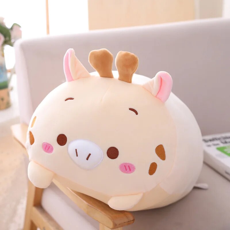 20cm Kawaii Soft Plush Stuffed Animal Doll - Elephant, Dinosaur, Pig, Cat, Bear, Panda, Hamster, Deer