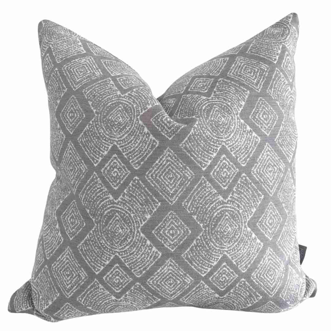 Madigan | Gray Outdoor Pillow Cover