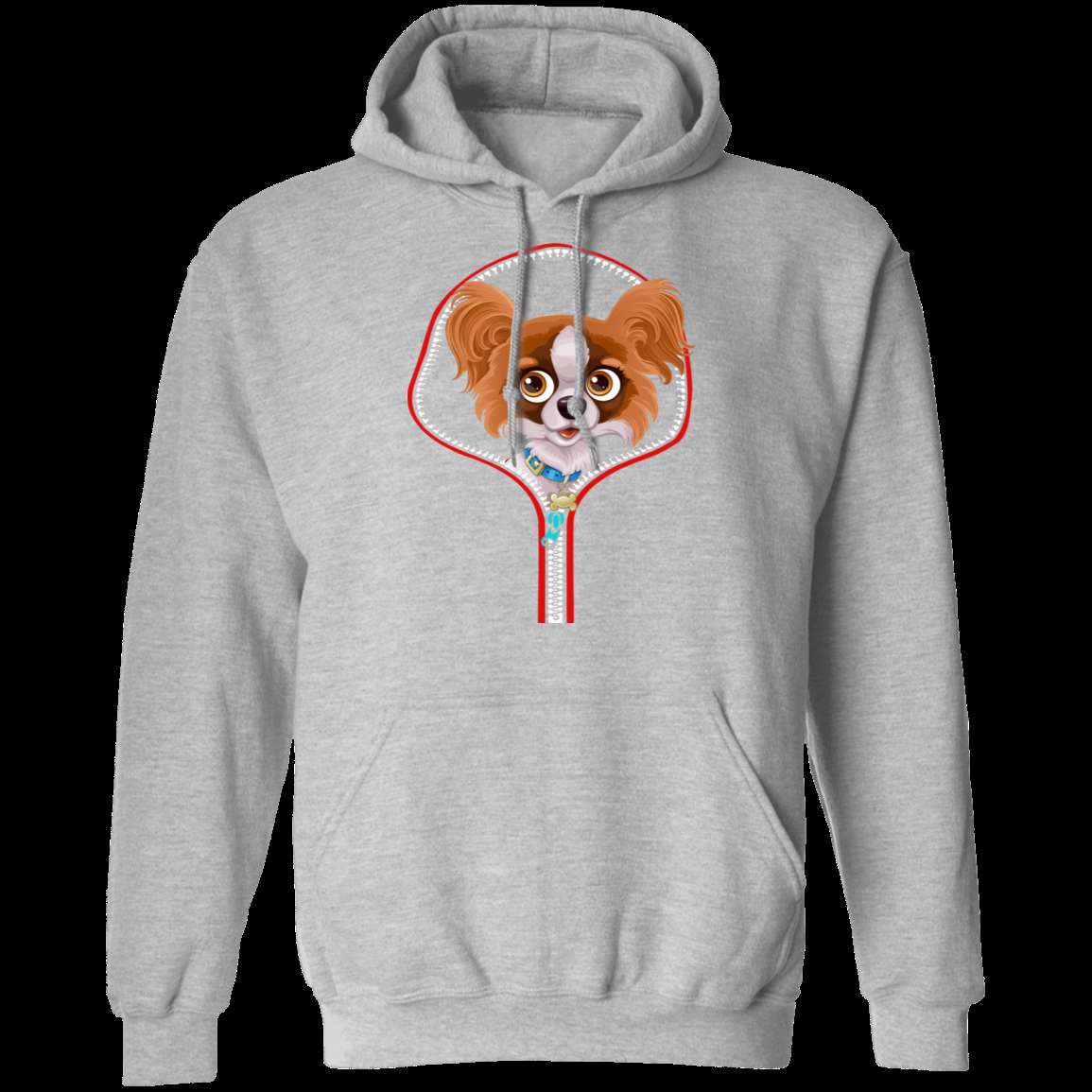 PAPILLON ZIP-DOWN LADIES Pullover Hoodie 8 oz