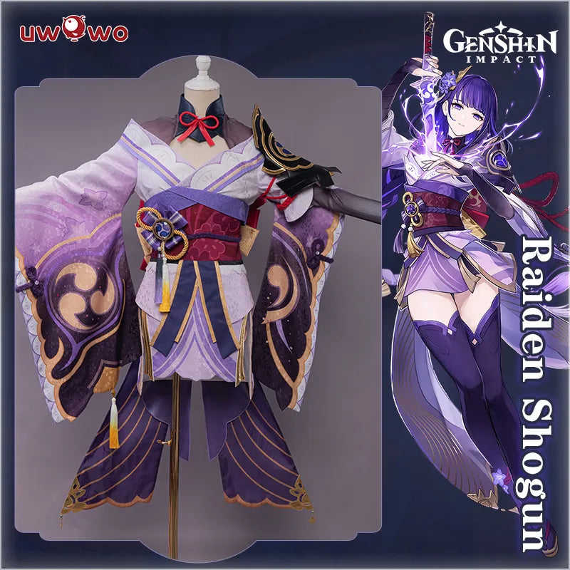 UWOWO Raiden Shogun Cosplay Baal Costume - Genshin Impact Inazuma Outfit
