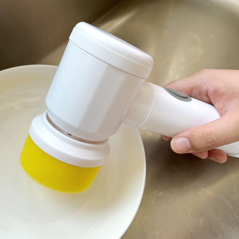 Upgraded Kitchen Dishwashing Brush with Auto Detergent Dispenser