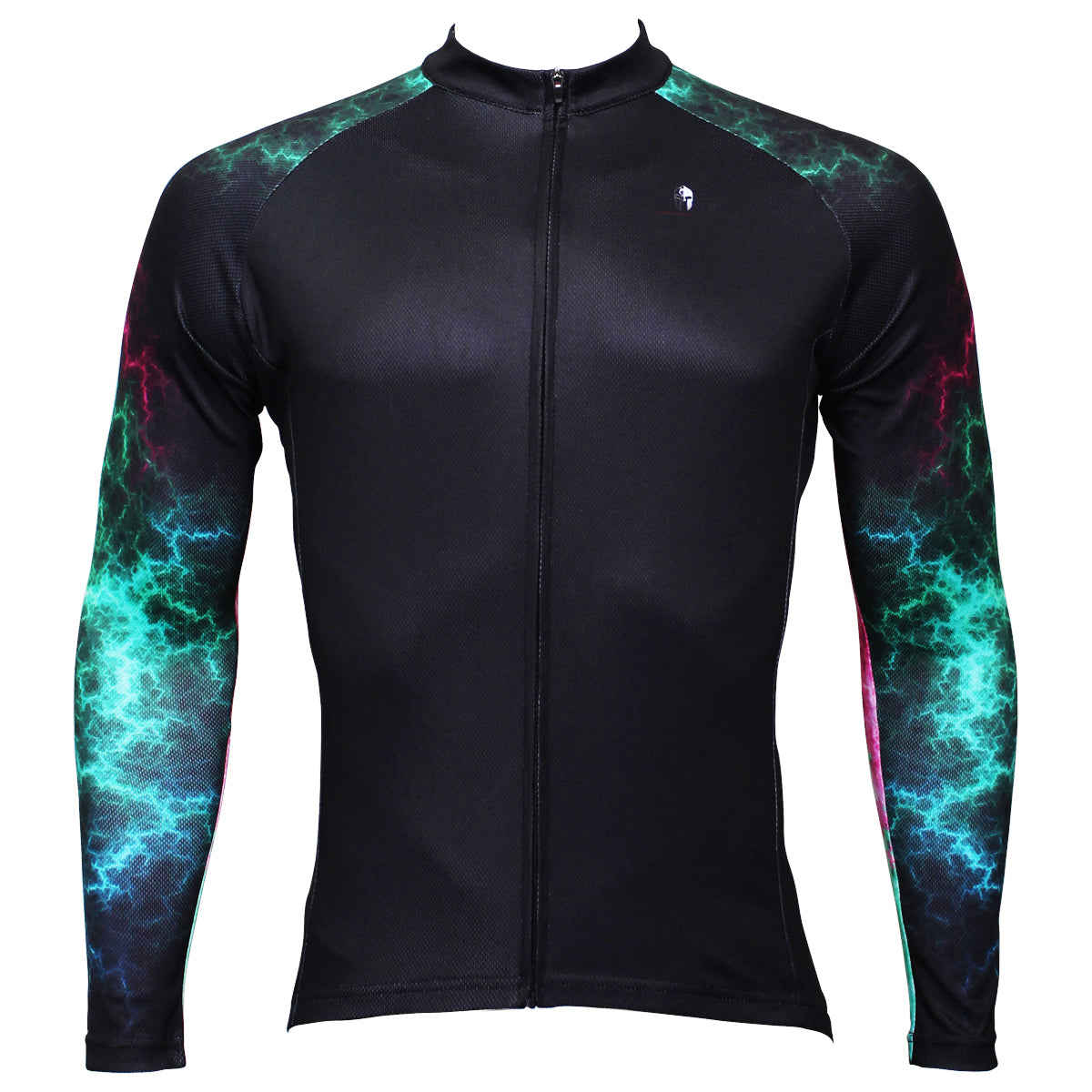 ILPALADINO Cool-arm Mens Cycling Black Long-sleeve Jerseys - Spring Autumn Outdoor Sports Gear